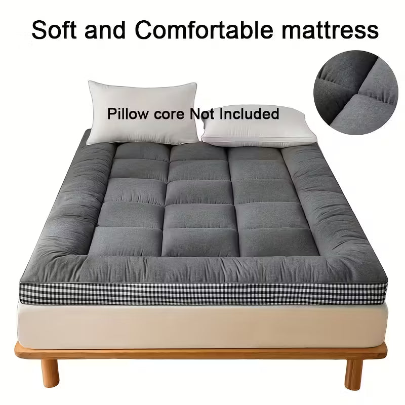 Durable Structure] Soft & Comfortable Black Japanese-Style Floor Futon Mattress