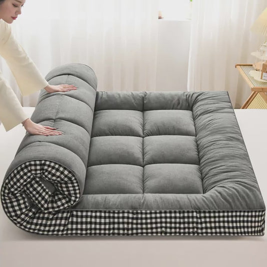 Durable Structure] Soft & Comfortable Black Japanese-Style Floor Futon Mattress